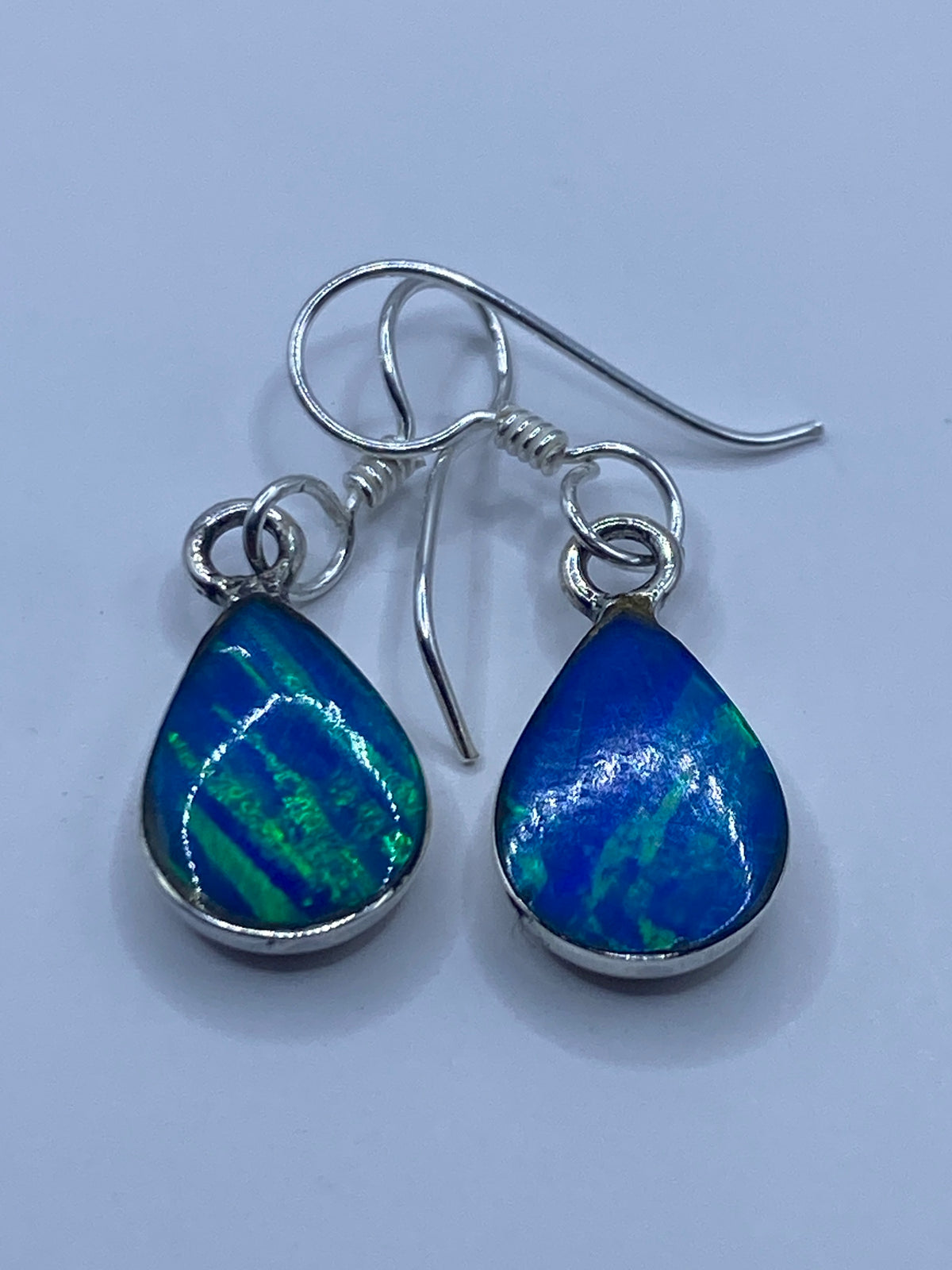 Aretes de Plata con Opalo de Fuego — Taxco 925 — foto 5