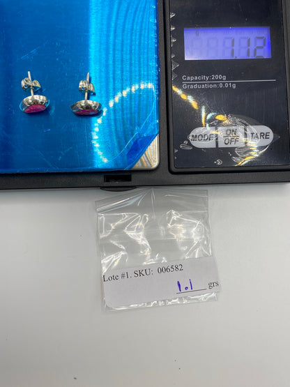 Aretes de Plata Ópalo de Fuego Rosa — Taxco 925 — foto 6