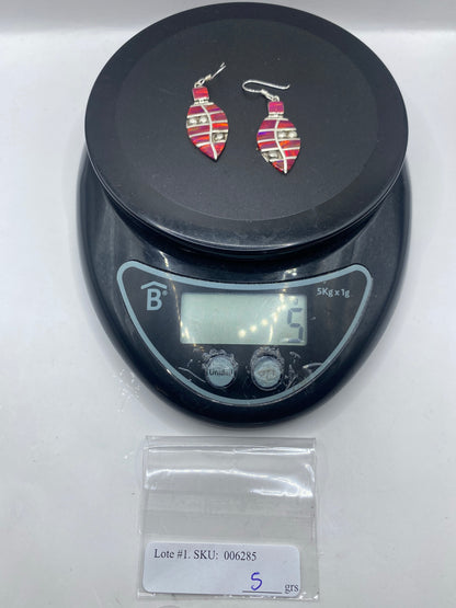 Aretes de Plata Ópalo de Fuego Rosa — Taxco 950 — foto 6