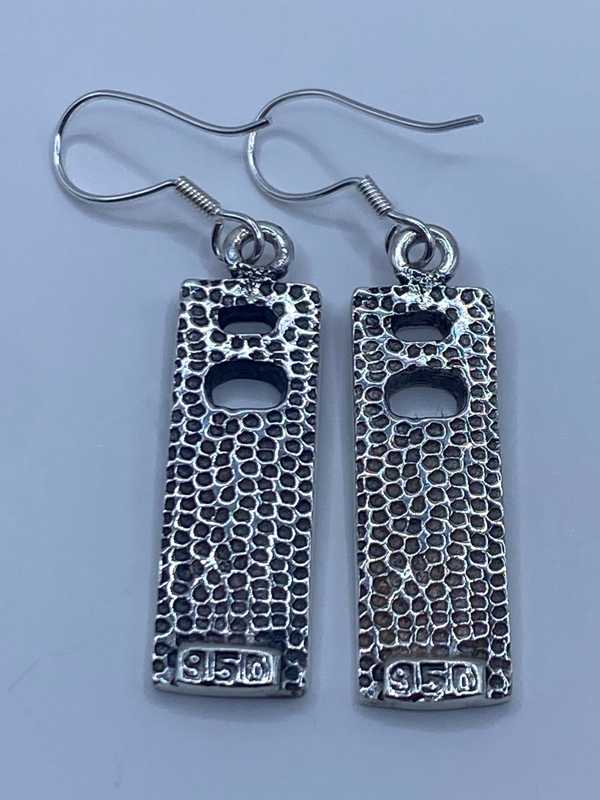 Aretes Plata 950 Opalo de Fuego — Grecas Taxco — foto 5