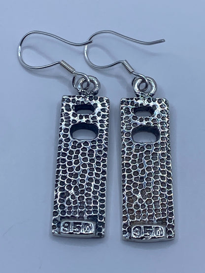 Aretes Plata 950 Opalo de Fuego — Grecas Taxco — foto 5