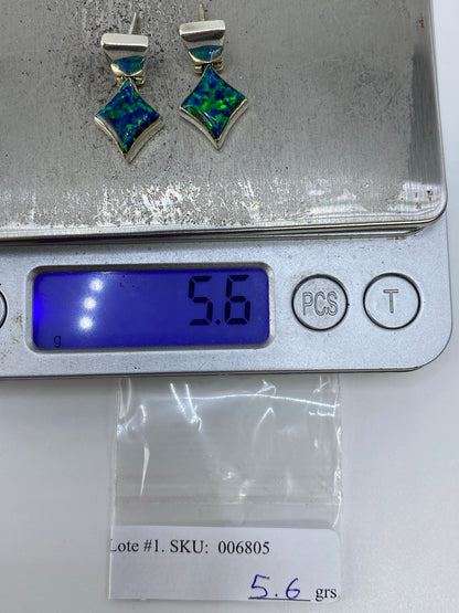 Aretes de Plata Ópalo de Fuego — Taxco 950 — foto 6