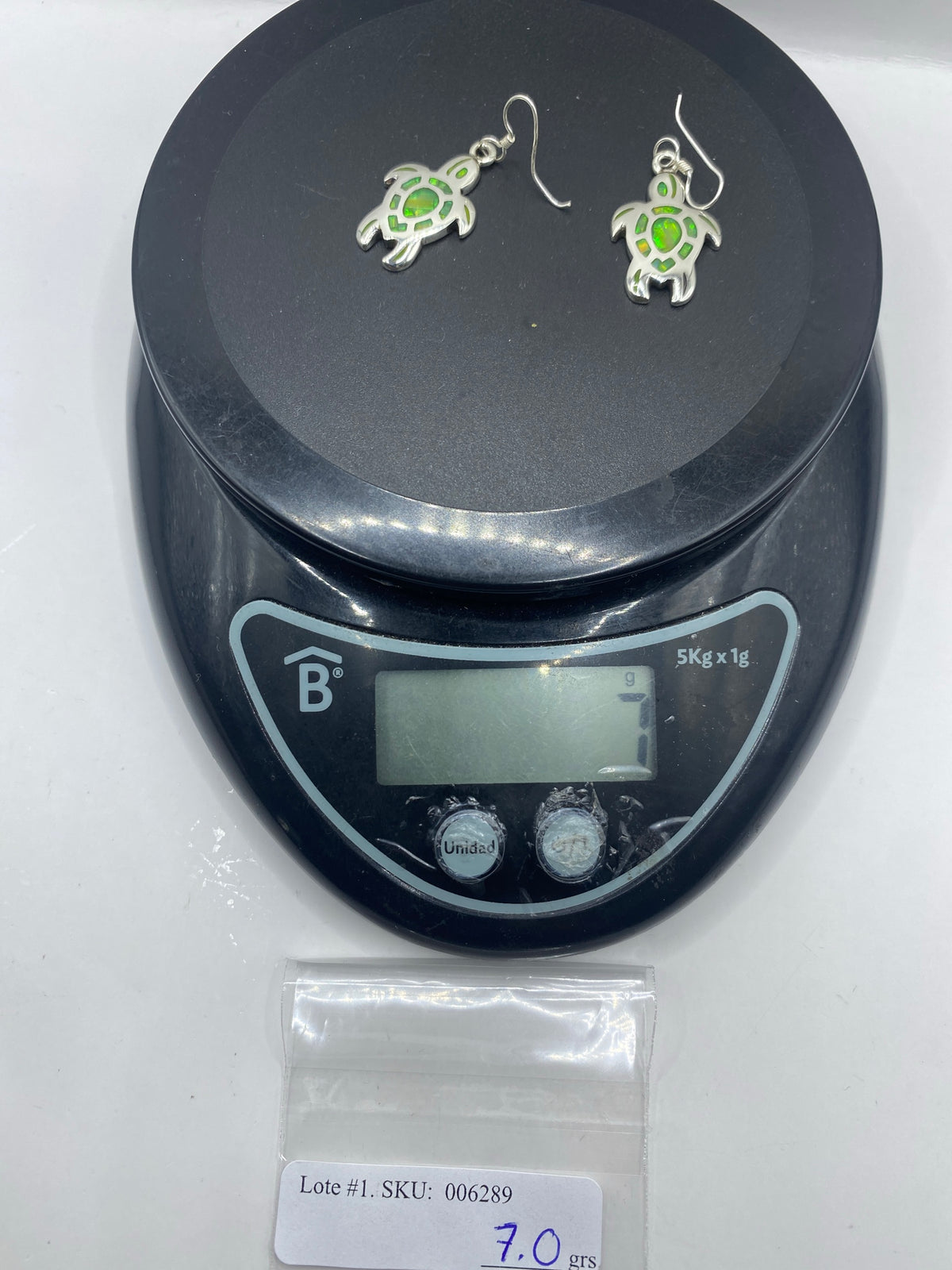 Aretes de Plata Opalo de Fuego Verde — Taxco 950 — foto 6