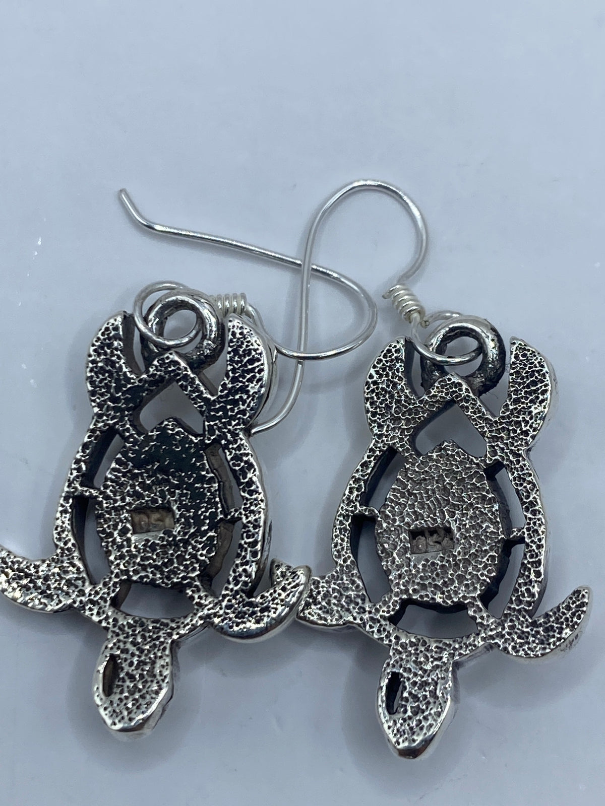 Aretes Plata 950 Ópalo de Fuego Azul — Taxco Hecho a Medida — foto 5