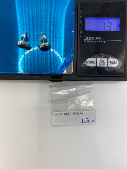 Aretes de Plata Opalo de Fuego Verde — Taxco 925 — foto 6