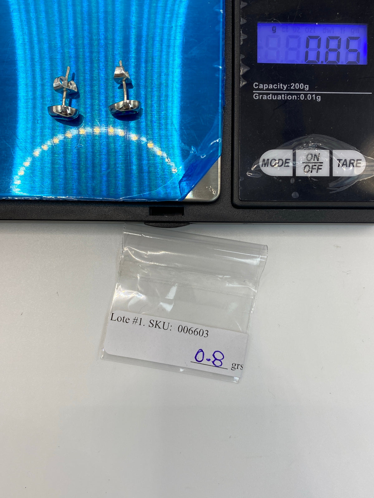 Aretes Plata Ópalo de Fuego Azul — Taxco 925 — foto 6