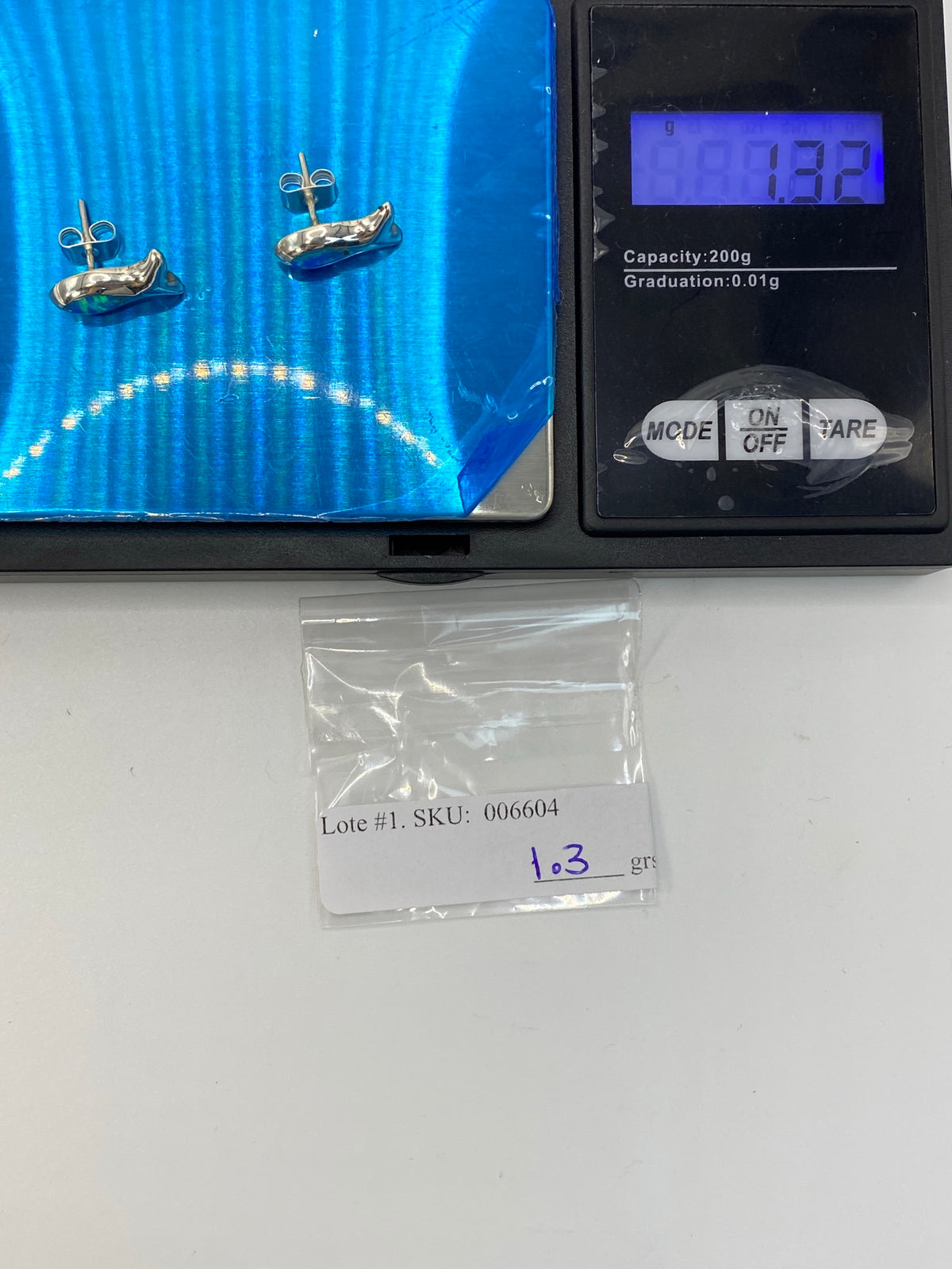 Aretes de Plata Ópalo de Fuego Azul — Taxco 925 — foto 6