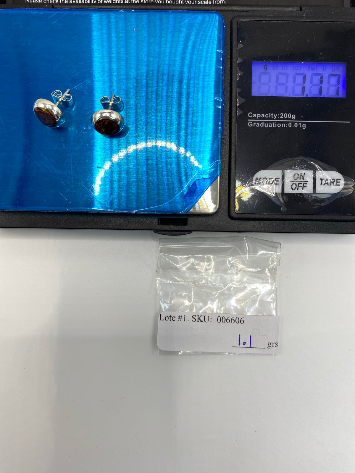 Aretes Plata con Opalo de Fuego — Taxco 925 — foto 6