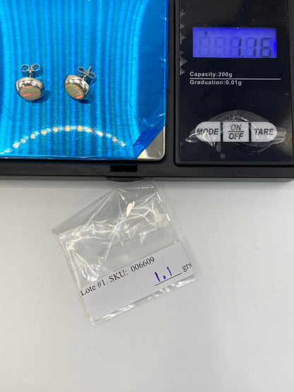 Aretes de Plata Ópalo de Fuego — Taxco 925 — foto 6