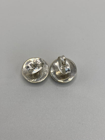 Aretes Plata Ópalo de Fuego Verde — Taxco 925 — foto 5