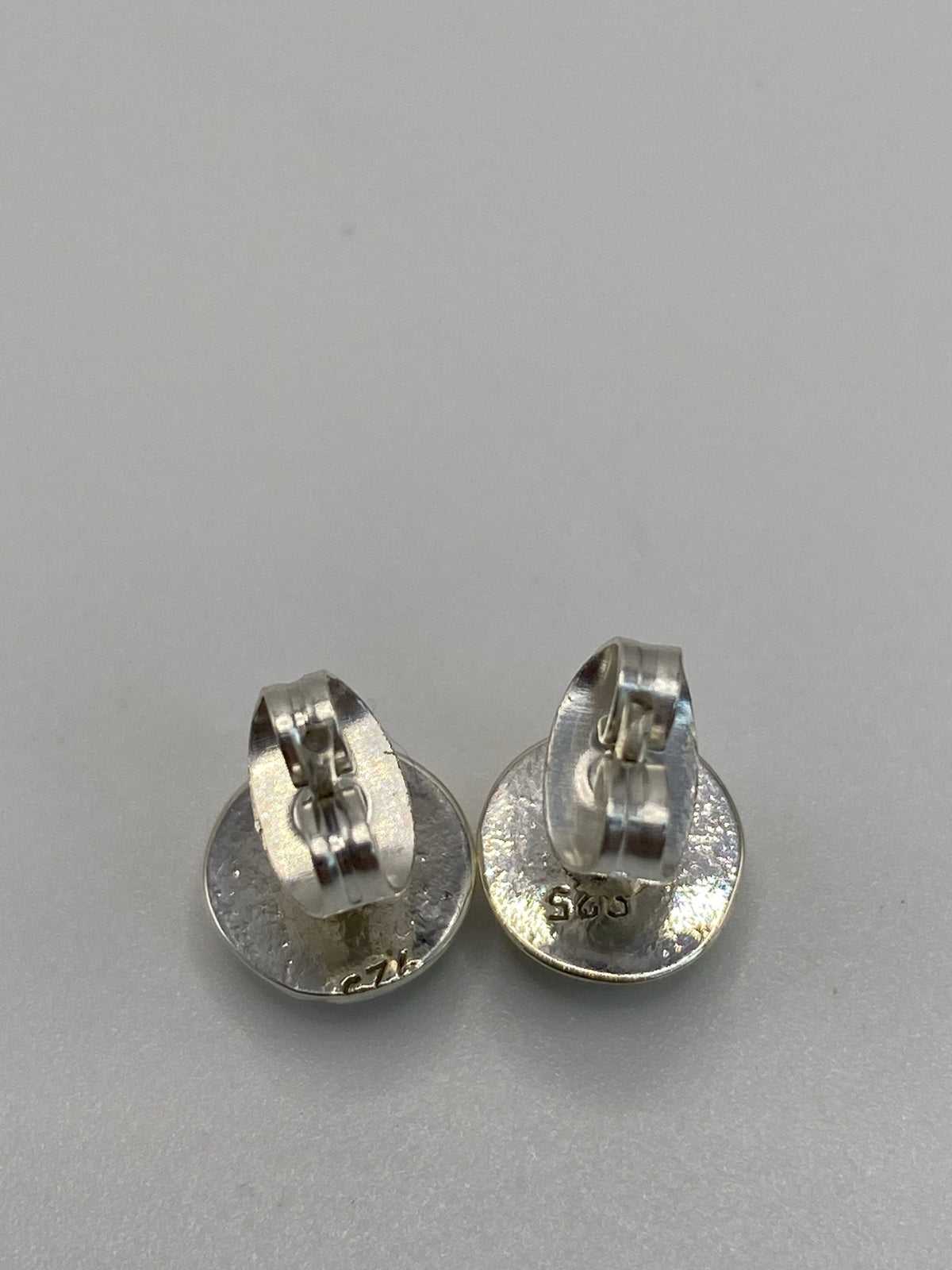 Aretes Plata Ópalo de Fuego Verde Olivo — Taxco 925 — foto 5