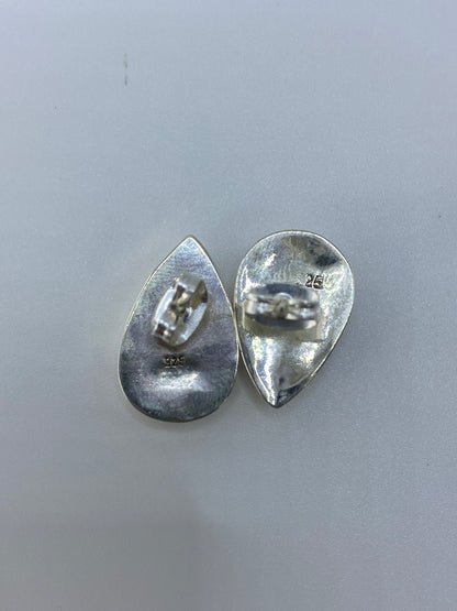 Aretes de Plata con Piedra Multicolor — Taxco 925 — foto 5