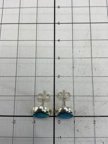 Aretes de Plata con Opalo de Fuego — Taxco 925 — foto 6