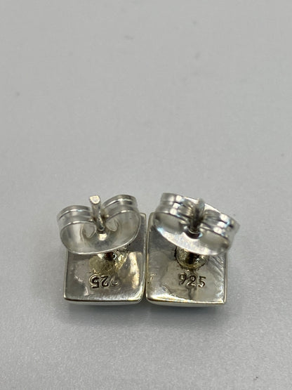 Aretes de Plata con Ópalo de Fuego Azul — Taxco 925 — foto 5
