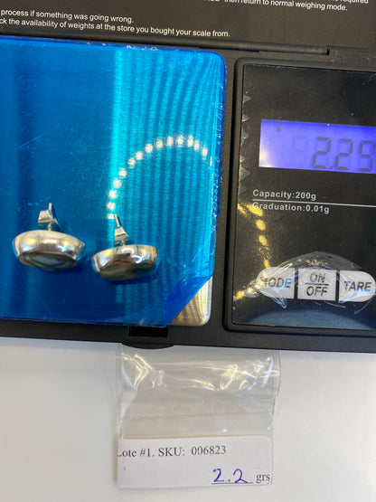 Aretes Plata con Piedra Multicolor — Taxco 925 — foto 6