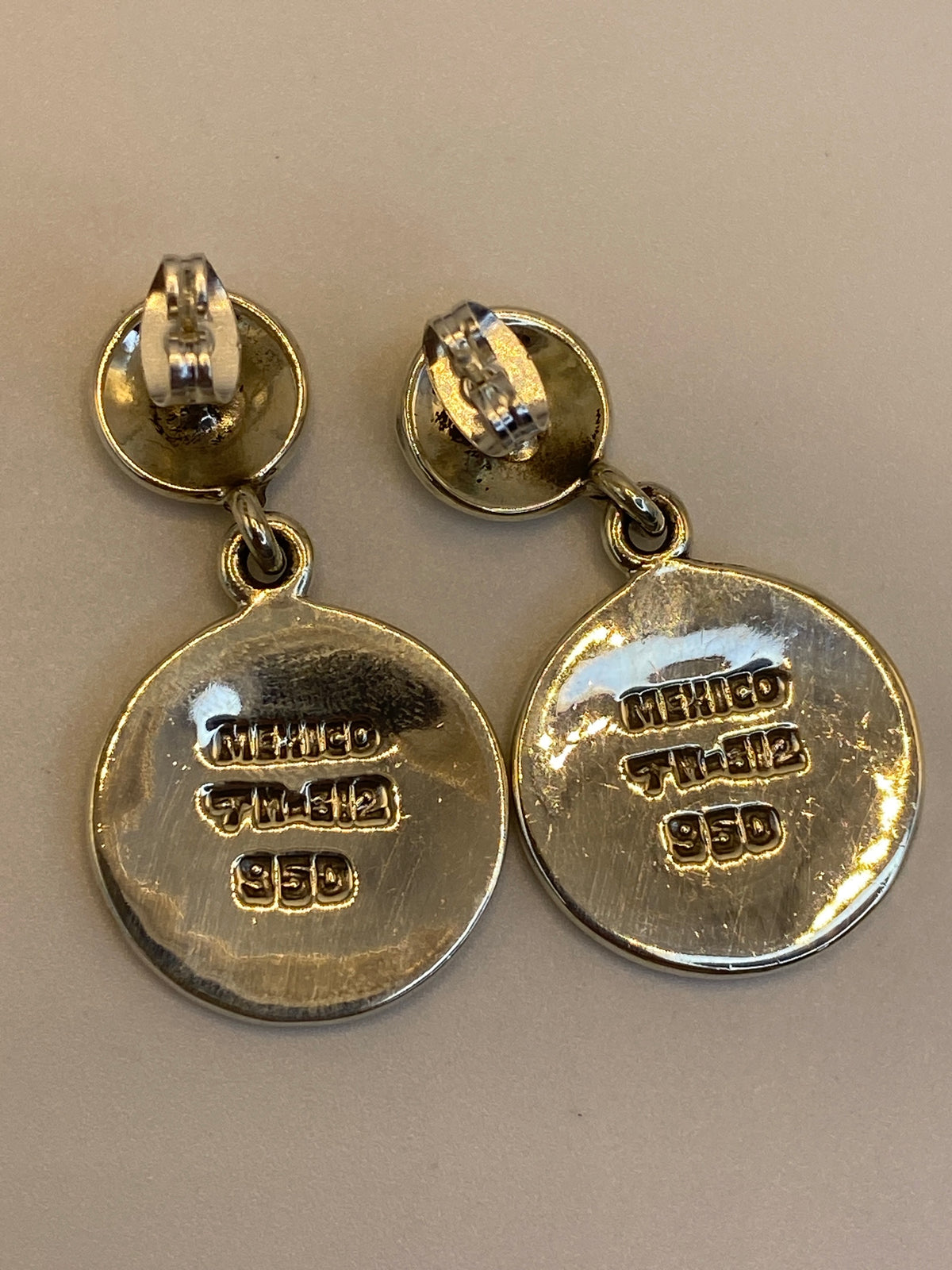 Aretes de Plata 950 Ópalo de Fuego — Pirámide Prehispánica — foto 5