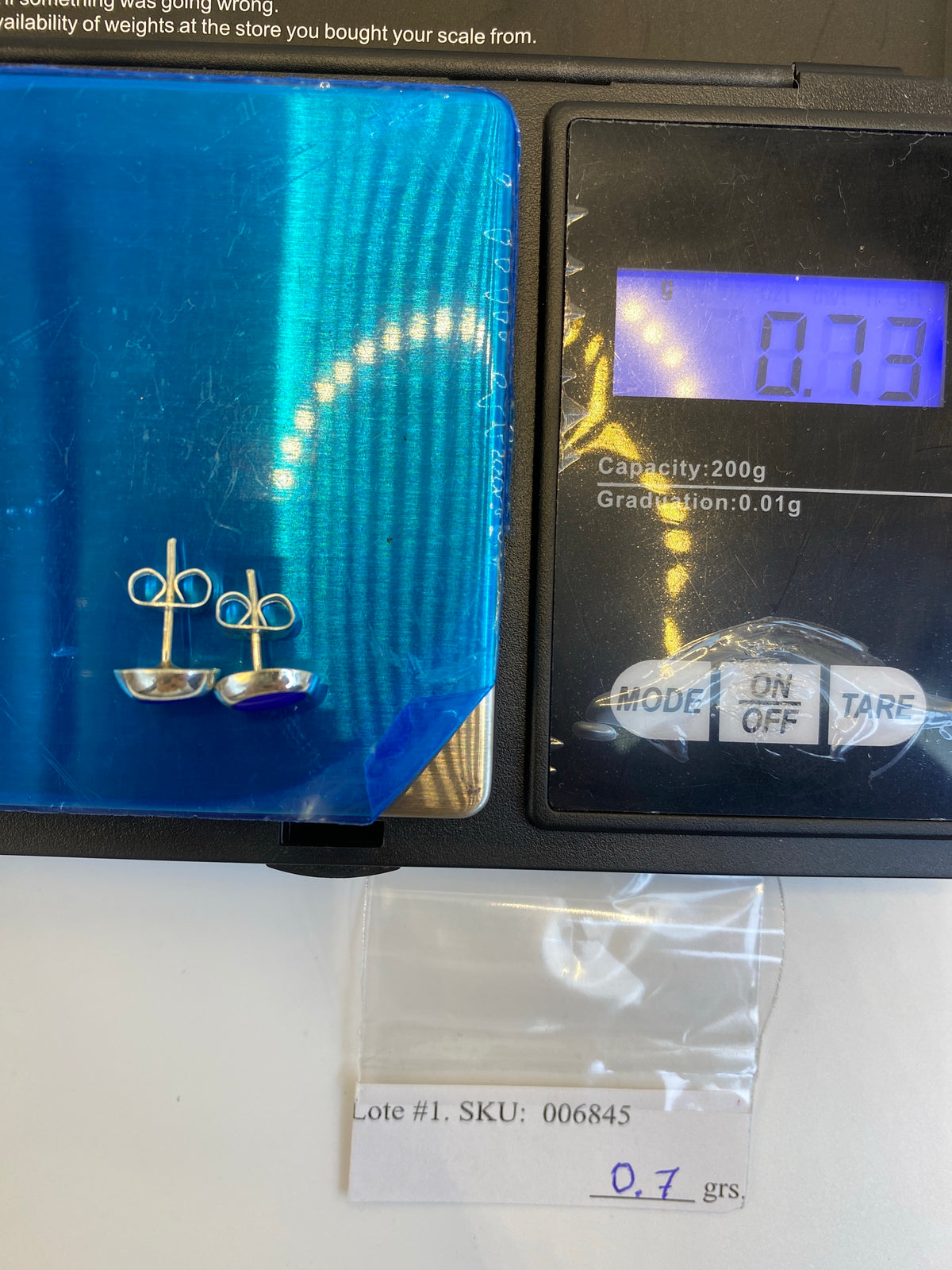 Aretes de Plata con Piedra Azul — Taxco 925 — foto 6
