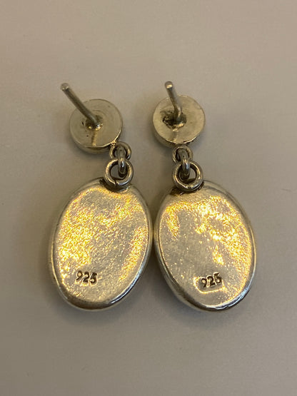 Aretes Plata Ópalo de Fuego Multicolor — Taxco 925 — foto 5