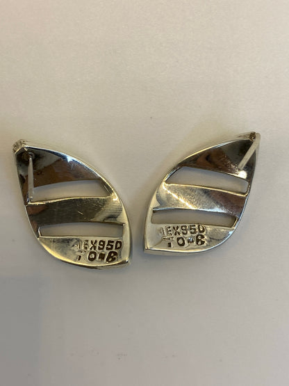 Aretes Plata 950 Ópalo de Fuego Verde Olivo — Taxco — foto 5
