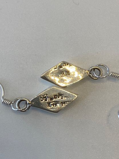 Aretes de Plata Ópalo de Fuego Verde Olivo — Taxco 925 — foto 5