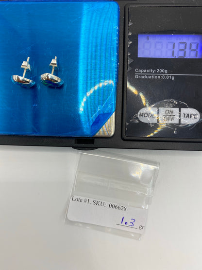 Aretes de Plata con Ópalo de Fuego Azul — Taxco 925 — foto 6