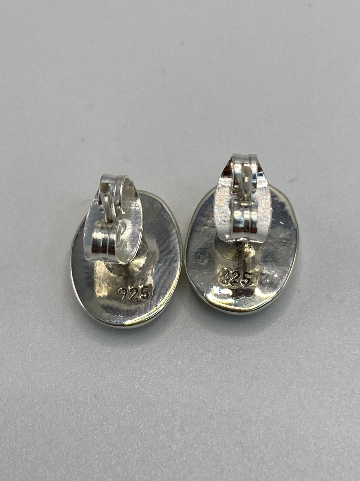 Aretes de Plata 925 Ópalo de Fuego Azul — Taxco — foto 5