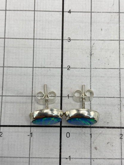Aretes con tuerca de plata 925 listos para usar