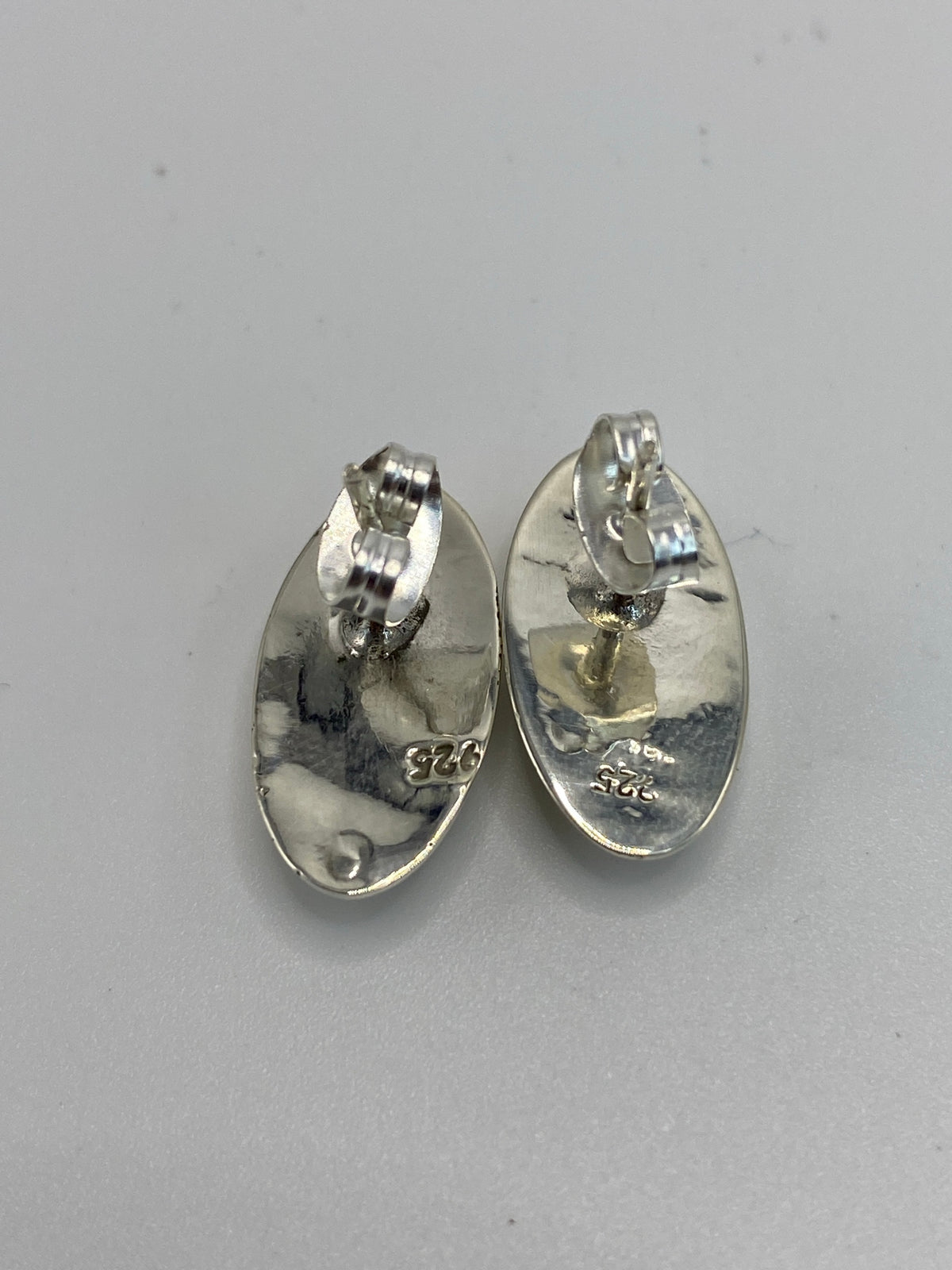 Aretes Plata Ópalo de Fuego Blanco — Taxco 925 — foto 5