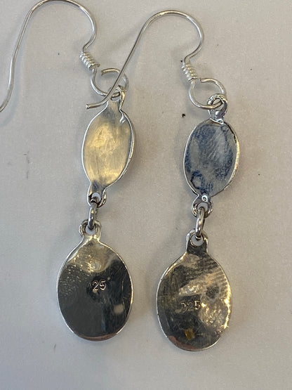 Aretes Plata Ópalo de Fuego — Engaste a Mano Taxco — foto 5