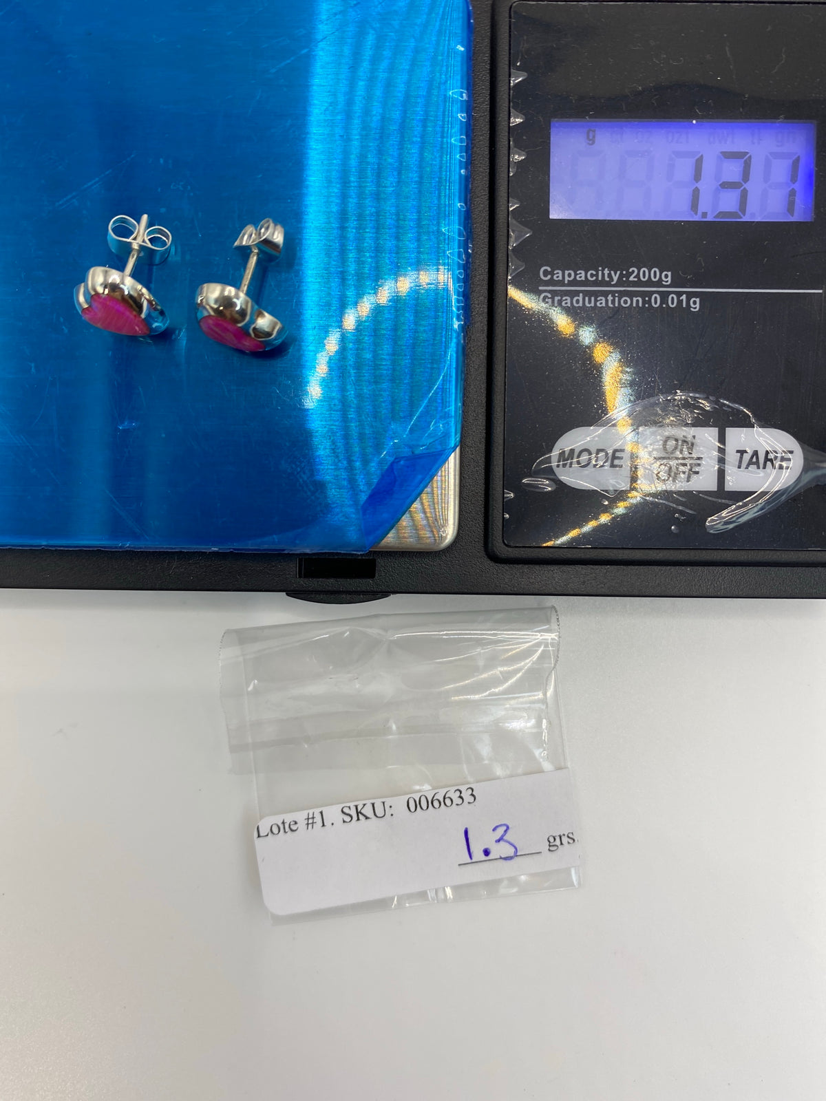 Aretes de Plata Ópalo de Fuego Rosa — Taxco 925 — foto 6