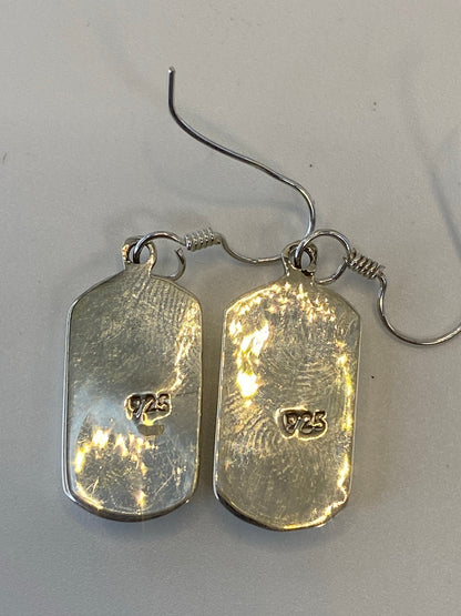 Aretes de Plata con Ópalo de Fuego — Taxco 925 — foto 5