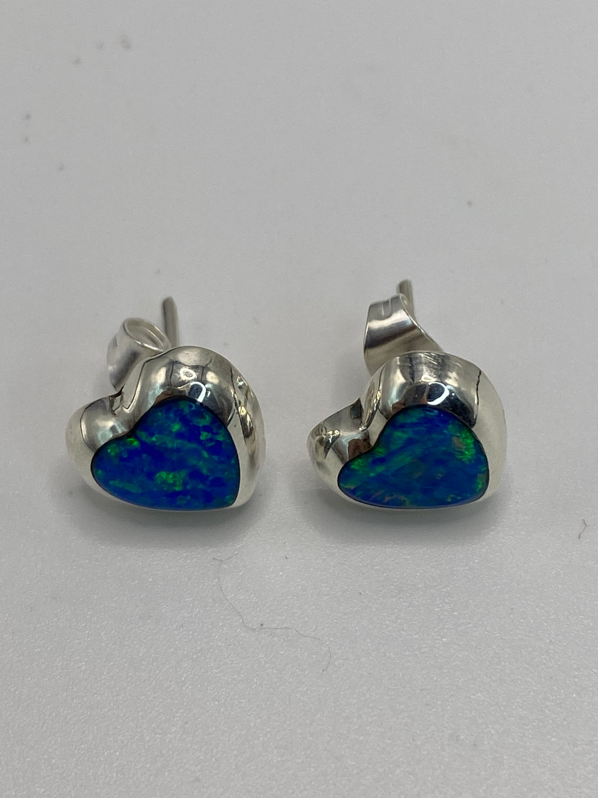 Aretes de Plata con Ópalo de Fuego — Taxco 925 — foto 5