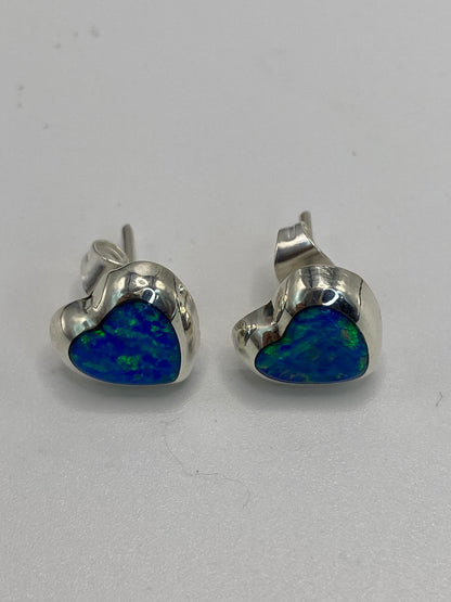 Aretes de Plata con Ópalo de Fuego — Taxco 925 — foto 5