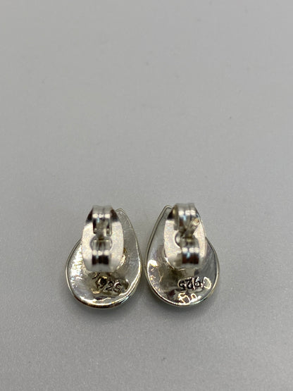 Aretes de Plata Ópalo de Fuego Azul — Taxco 925 — foto 5