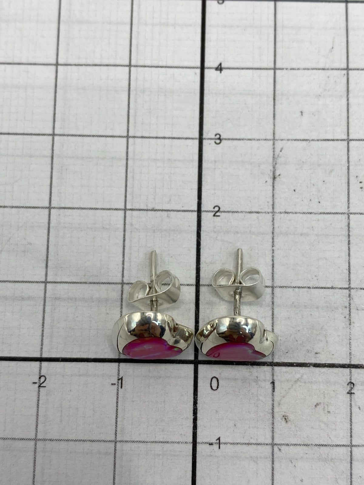 Par de aretes de ópalo de fuego con cierre de presión, listos para usar