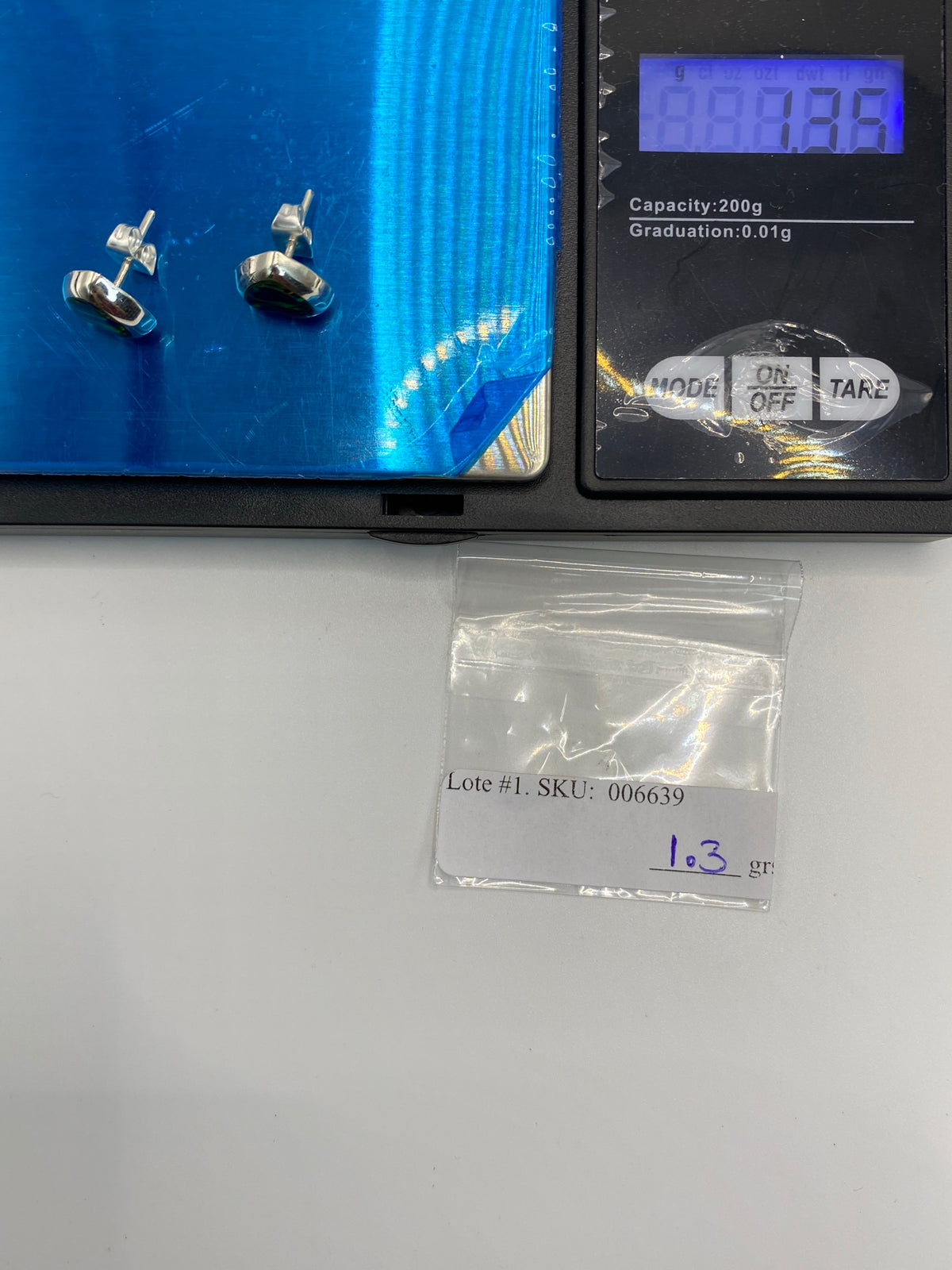 Aretes de Plata con Ópalo de Fuego Verde — Taxco 925 — foto 6