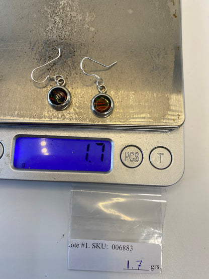 Aretes de Plata con Ópalo de Fuego — Taxco 950 — foto 6