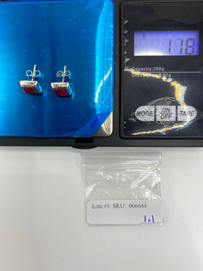 Aretes de Plata Ópalo de Fuego Rosa — Taxco 925 — foto 6