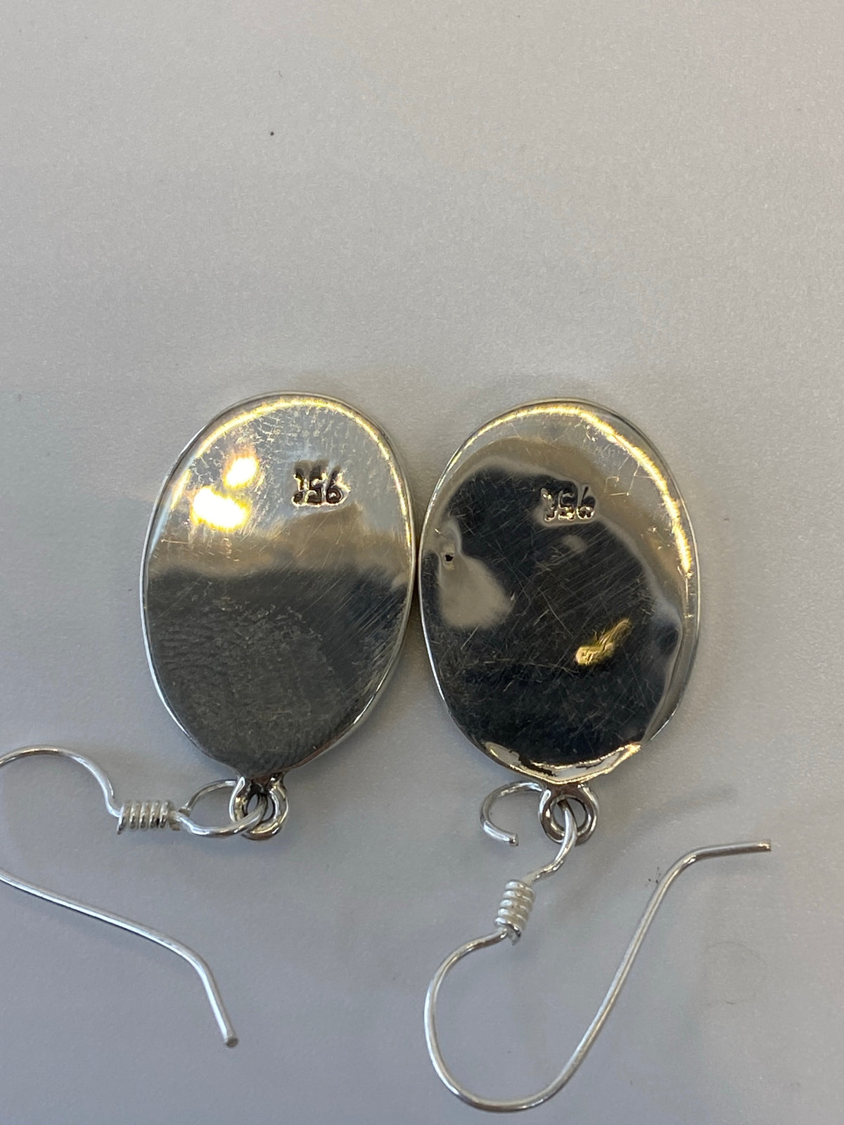 Aretes de Plata Ópalo de Fuego Verde Olivo — Taxco 950 — foto 5