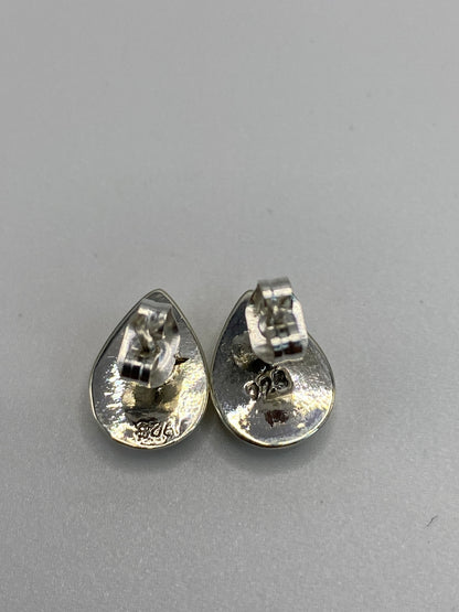 Aretes Plata Ópalo de Fuego — Taxco 925 — foto 5
