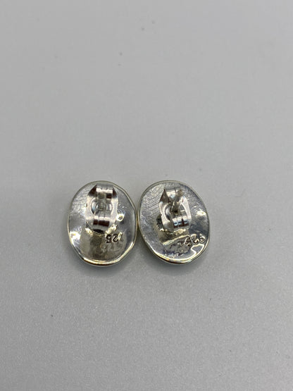 Aretes de Plata Ópalo de Fuego Verde — Taxco 925 — foto 5