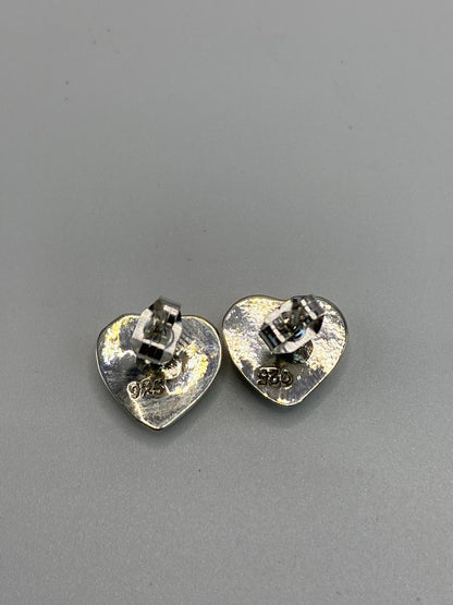 Aretes de Plata con Ópalo de Fuego Azul — Taxco 925 — foto 5