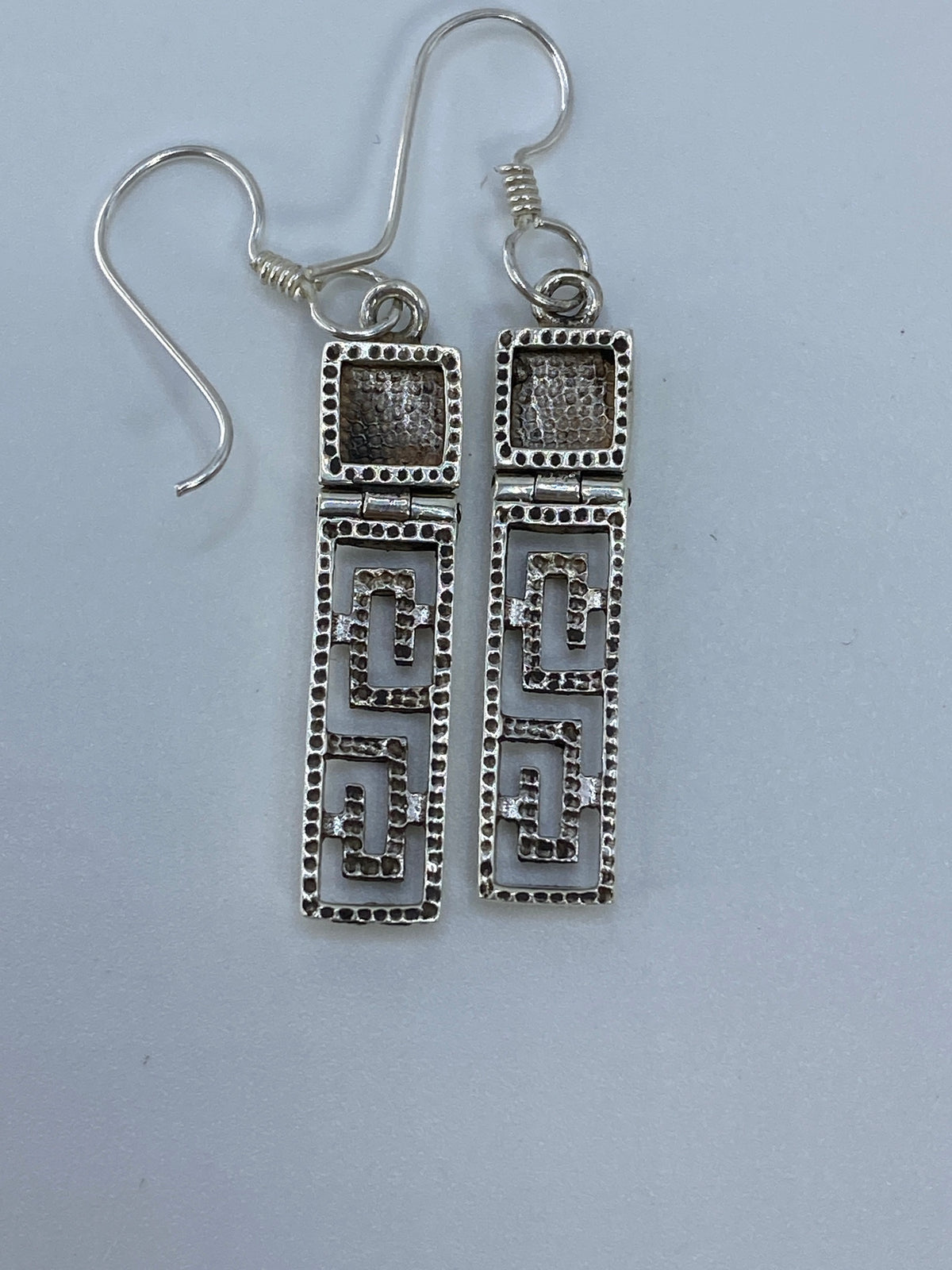 Aretes de Plata Ópalo de Fuego — Taxco Geométrico — foto 5