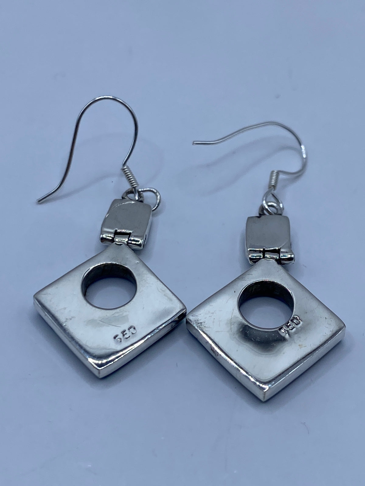 Aretes Plata 950 Opalo de Fuego Azul - Taxco — foto 5