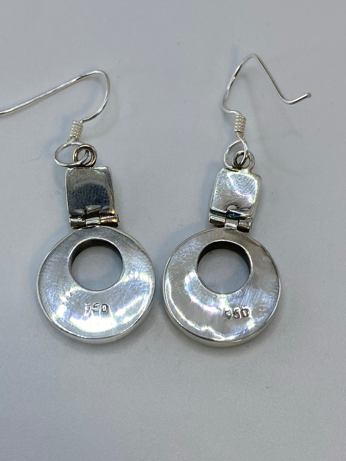 Aretes de Plata con Ópalo de Fuego — Taxco 950 — foto 5