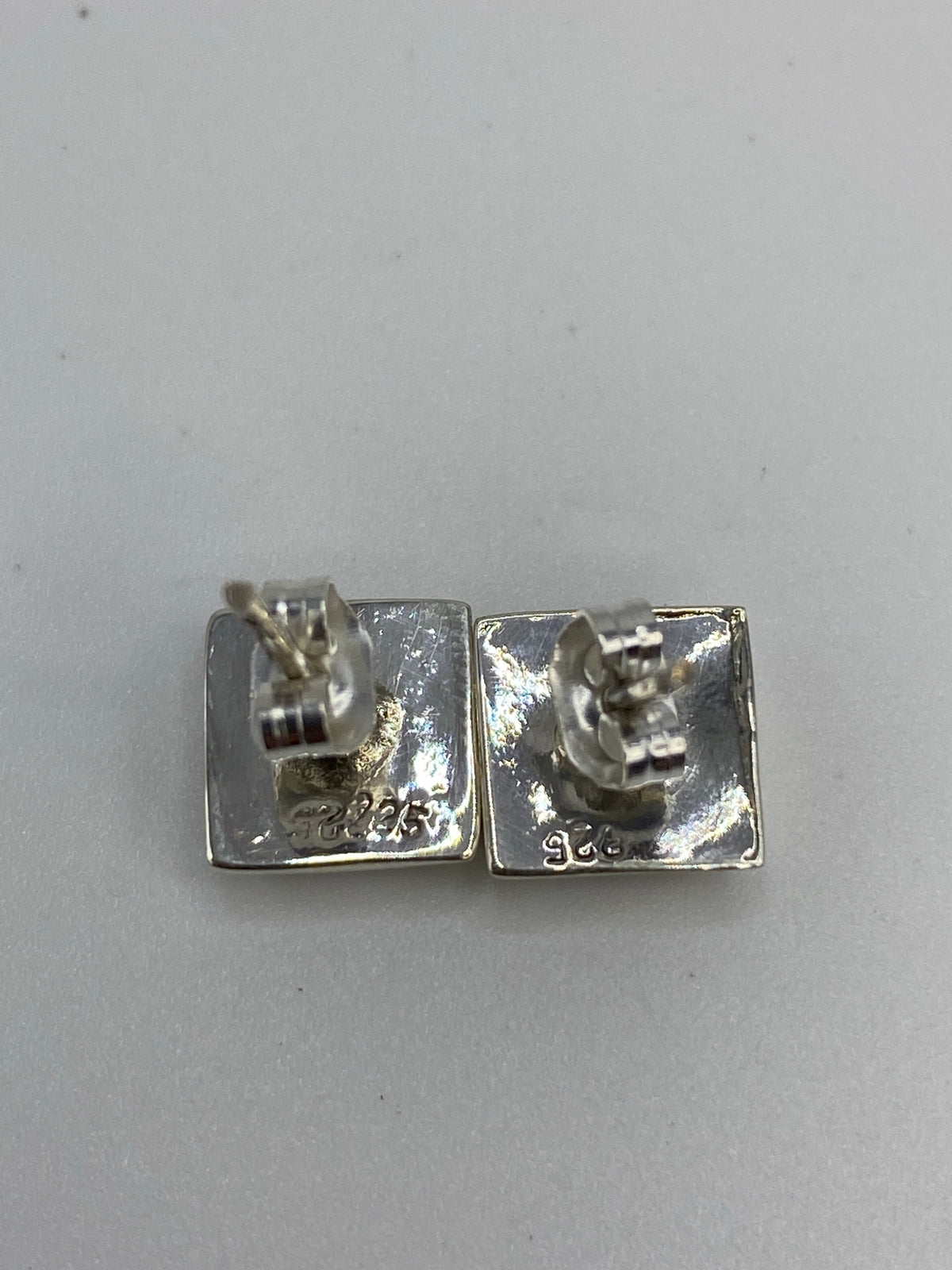 Aretes de Plata Ópalo de Fuego Azul — Taxco 925 — foto 5