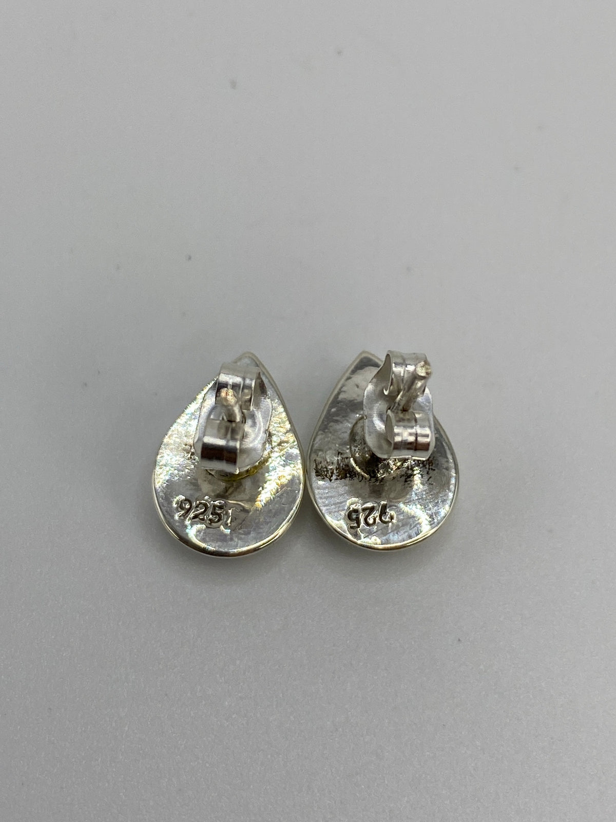 Aretes de Plata Ópalo de Fuego Azul — Taxco 925 — foto 5