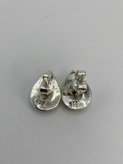 Aretes de Plata Ópalo de Fuego Azul — Taxco 925 — foto 5