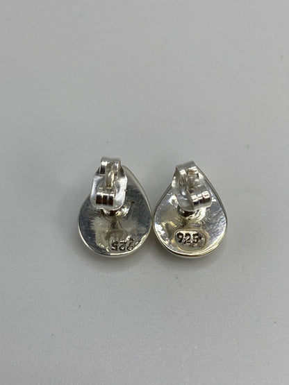 Aretes de Plata con Ópalo de Fuego Morado — Taxco 925 — foto 5