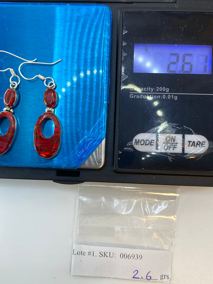 Aretes de Plata Opal de Fuego — Taxco 950 — foto 6